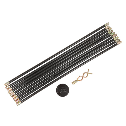 12 PIECE 9M DRAIN ROD SET