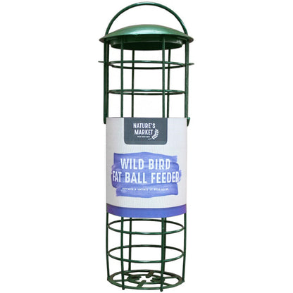 GREEN STANDARD SUET FAT BALL BIRD FEEDER