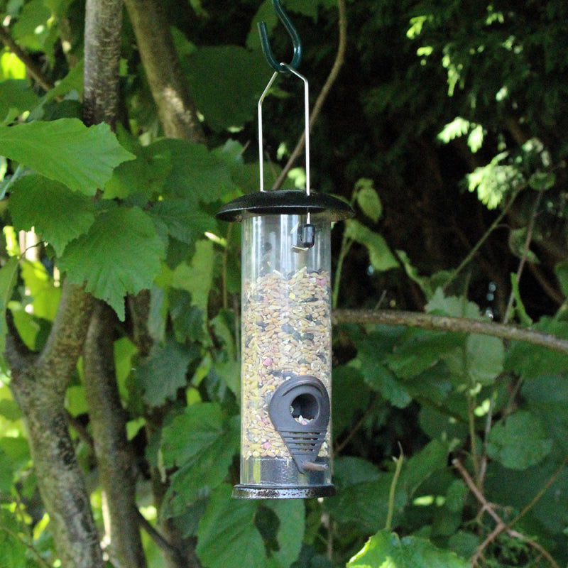 PREMIUM HAMMERTONE FINISH BIRD SEED FEEDER