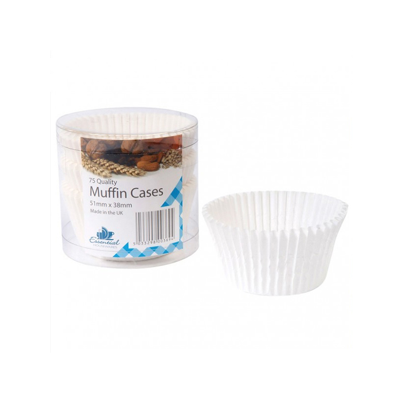 Caissettes à muffins blanches (Paquet de 75)