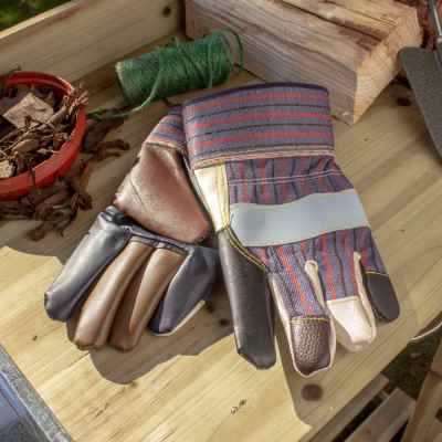 Men's Heavy Duty Leather Palm Rigger Gloves
