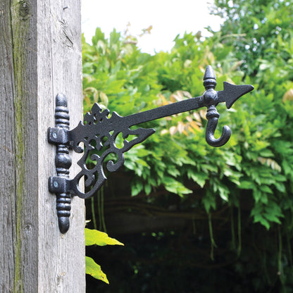 12 INCH CAST ALUMINIUM HANGING BASKET BRACKET