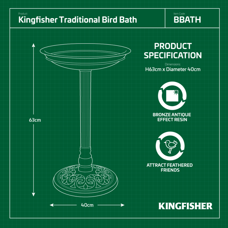 TRADITIONAL BIRD BATH