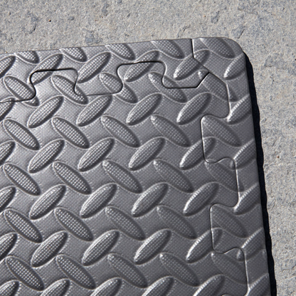 6 EVA FOAM GREY FLOOR TILES SET