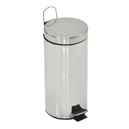 30L STAINLESS STEEL PEDAL BIN