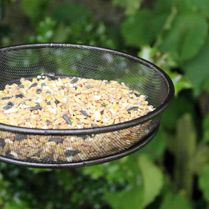 Metal Mesh Bird Feeding Dish