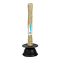 4.5INCH (11CM) WOODEN HANDLED SINK DRAIN PLUNGER