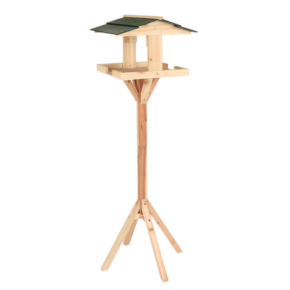 TRADITIONAL WOODEN BIRD TABLE