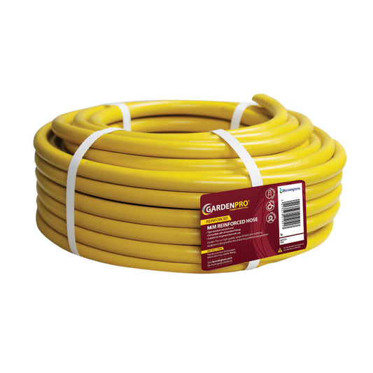 GARDEN PRO 30M YELLOW REINFORCED GARDEN HOSE