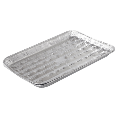 2 PACK OF DISPOSABLE BBQ GRILL FOIL TRAYS