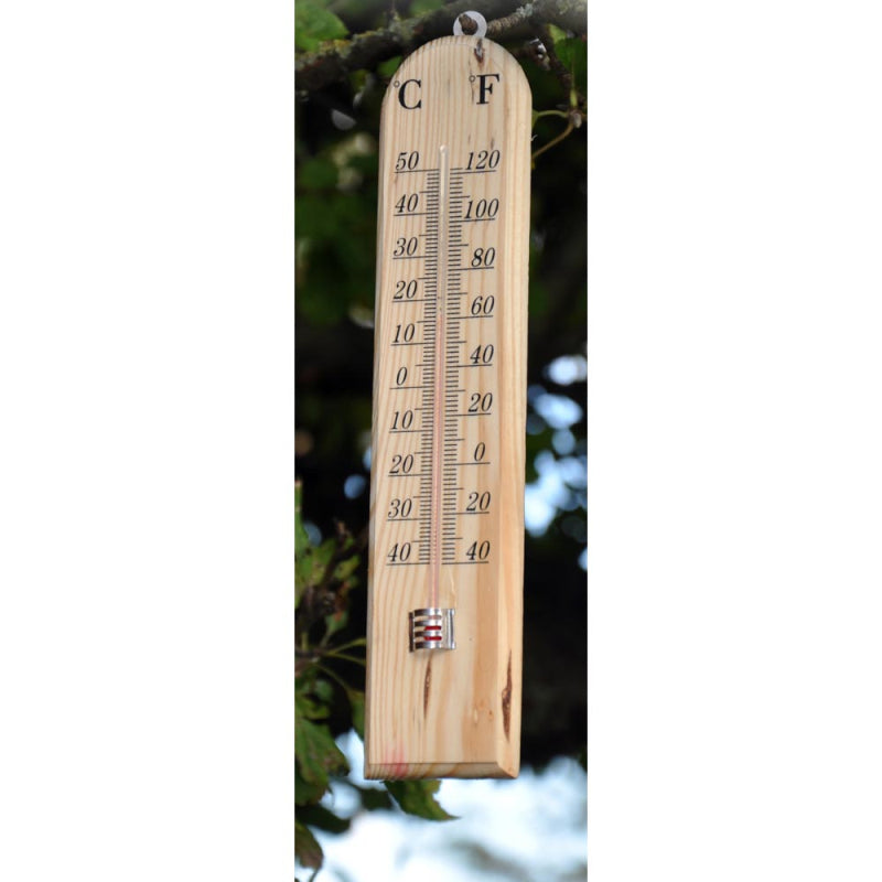 TRADITIONAL WOODEN THERMOMETER