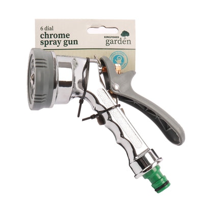 6 DIAL CHROME SPRAY GUN