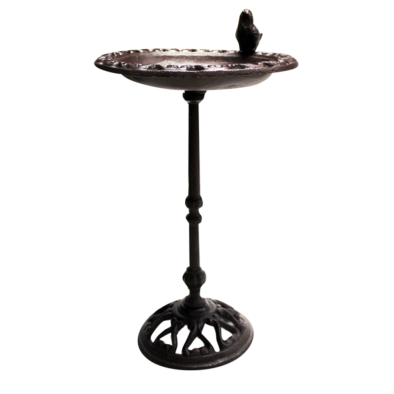 CAST IRON STANDING BIRD BATH