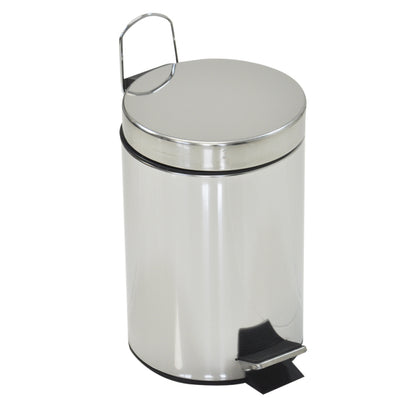 12L STAINLESS STEEL PEDAL BIN