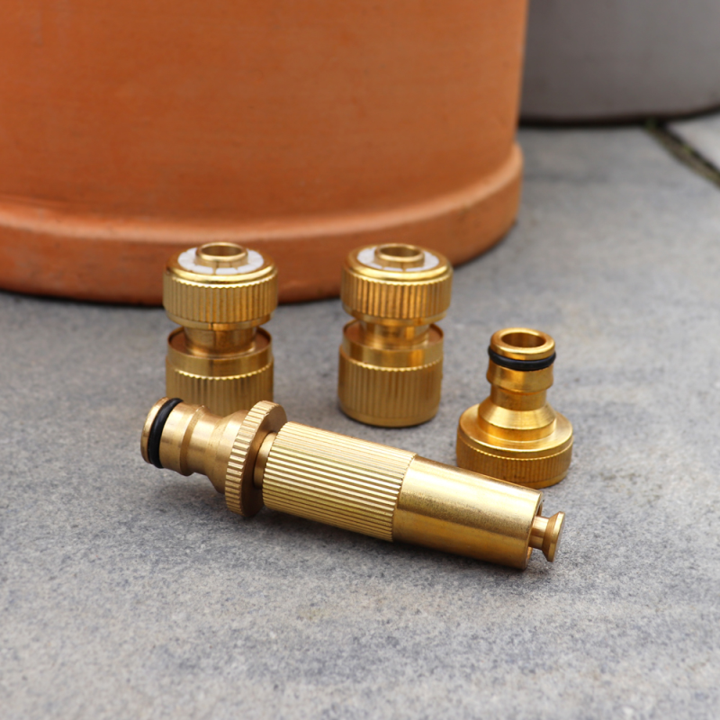 GARDEN PRO MASTER BRASS HOSE FITTING SET