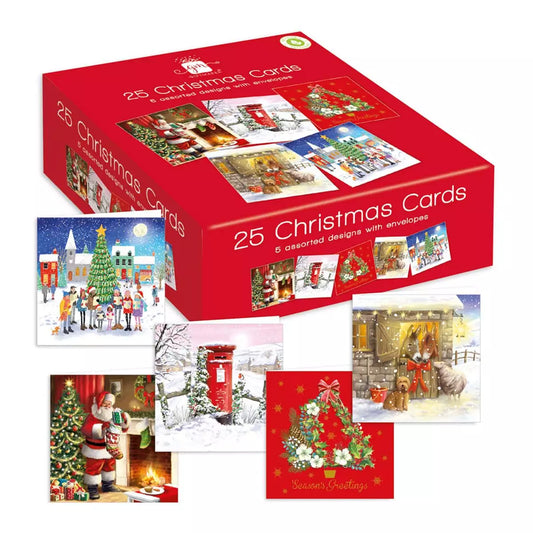 Coffret géant de 25 cartes de Noël Giftmaker