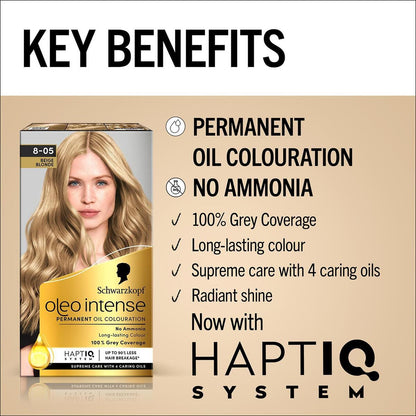 Coloration Permanente Oléo Intense Blond Beige 8-05 Schwarzkopf