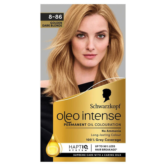 Coloration Cheveux Blonds Foncés Dorés Schwarzkopf Oleo Intense 8-86