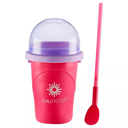 CHILLFACTOR SLUSHY MAKER - BERRY BURST PARTY REUSABLE SQUEEZE CUP SLUSHY MAKER