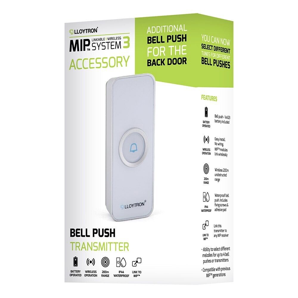 MIP3 Accessoire - Émetteur Bouton-poussoir - Blanc