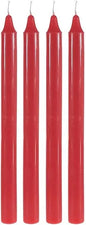 151 Wax Works Red Straight Candles 8 Inch 8 Hours Burn Time Pack of 4