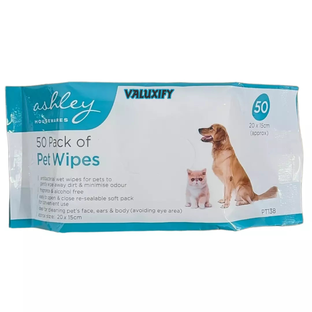 50 PACK OF PET WIPES