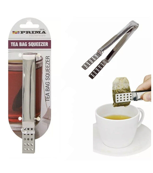 TEA BAG SQUEEZER SHISHA COAL TONGS HOLDER QUALITY STAINLESS STEEL TONGS ICE CUBE