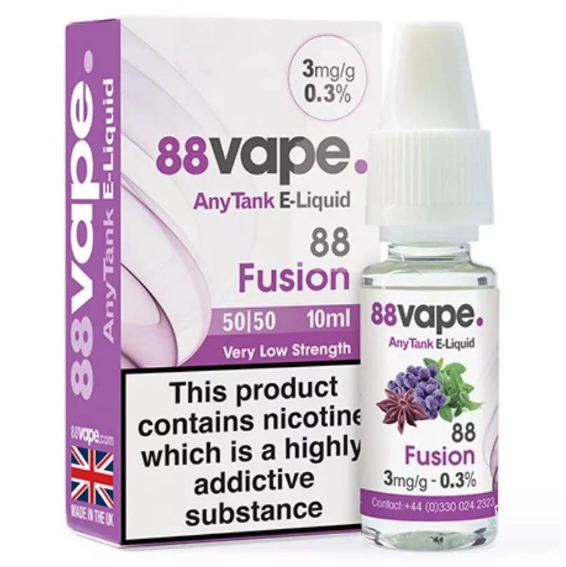 88Vape E-liquid Fusion 3mg