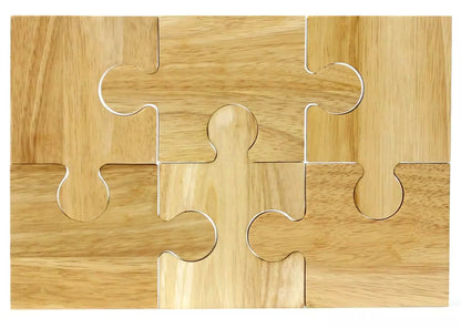 Apollo Lot de 4 et 6 dessous de verre en bois pour puzzle de table