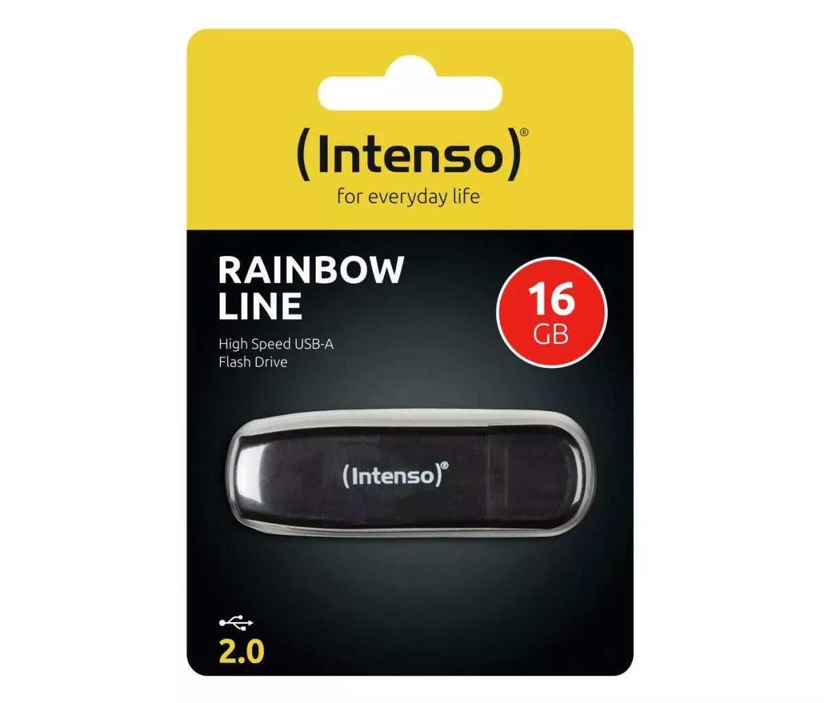 ntenso; RAINBOW LINE, 16GB High Speed USB-A, Memory Stick, Flash Drive 2.0