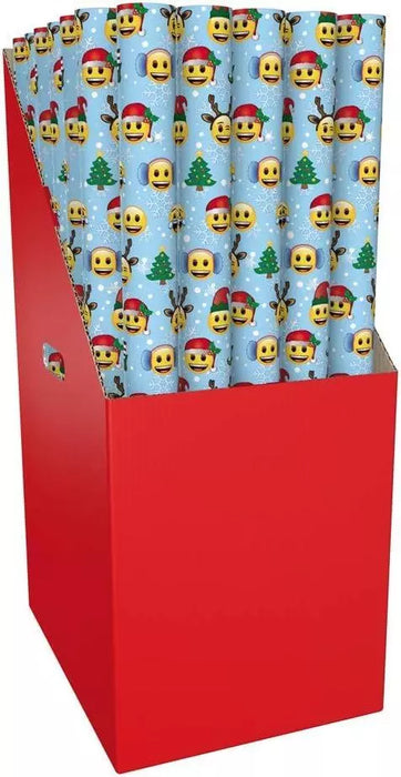 Wrapping Paper Boys Gift Wrap Happy face Birthday Present Recyclable 3mtr Sheet