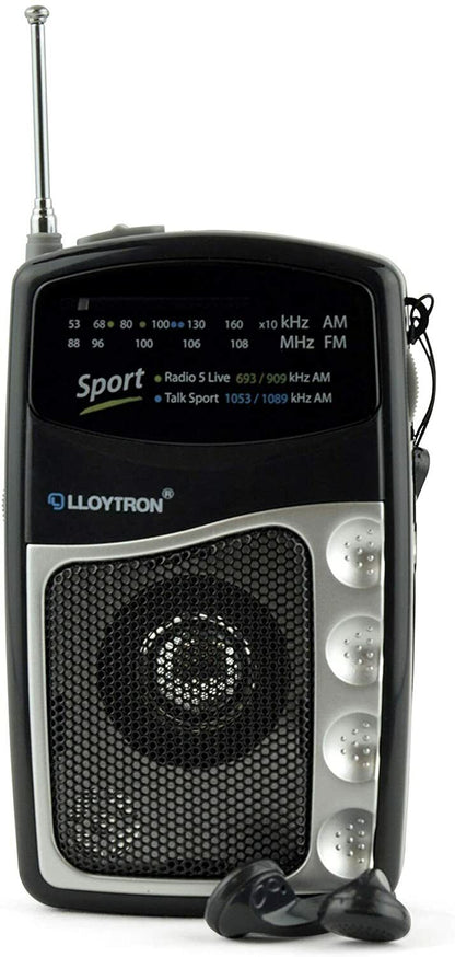 Lloytron 2 Band 'Entertainer' Personal Sports Radio with Earphones