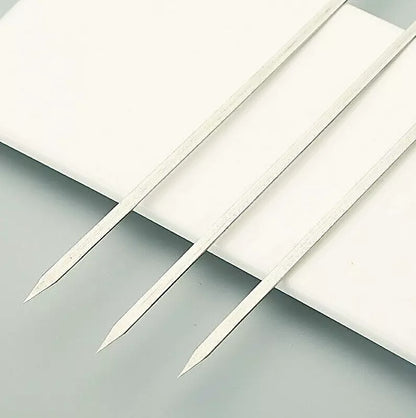 Brochettes de maïs Barbecue en acier inoxydable, manches en bois, lame plate réutilisable Royaume-Uni