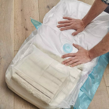 Addis  Vacuum Storage  air-Tight Seal & Store Hanging Clothes Bag Clear