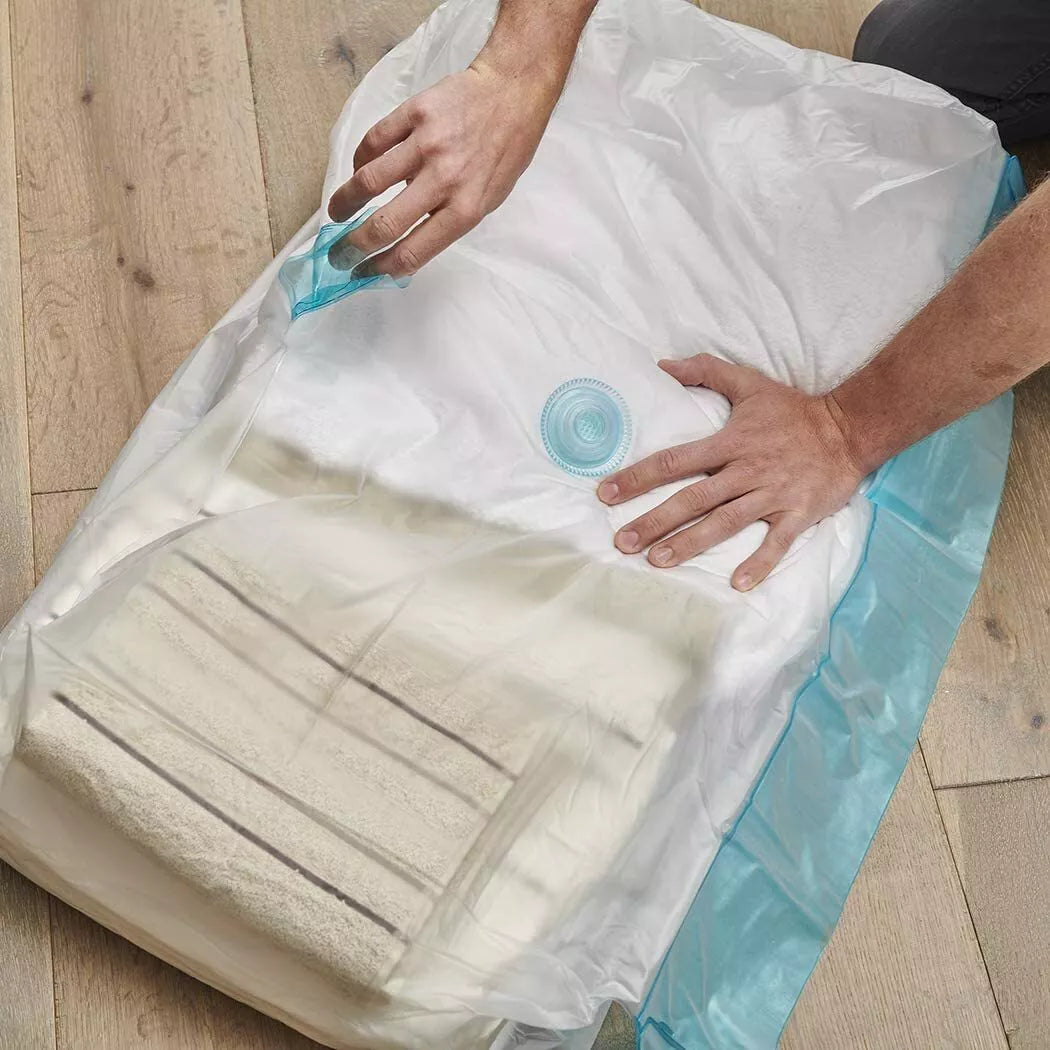 Addis  Vacuum Storage  air-Tight Seal & Store Hanging Clothes Bag Clear