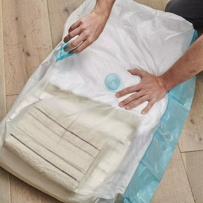 Addis  Vacuum Storage  air-Tight Seal & Store Hanging Clothes Bag Clear