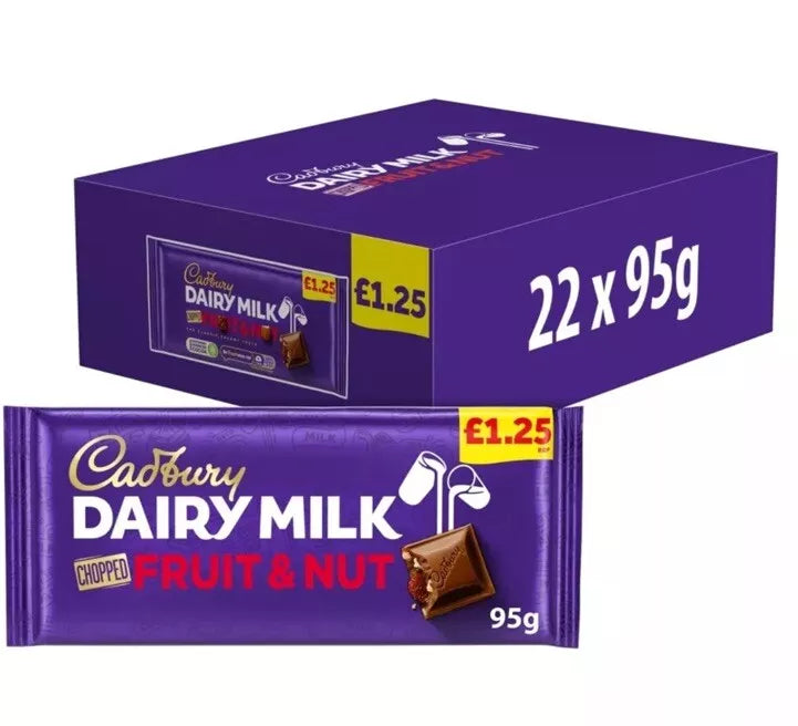 Cadbury Dairy Milk Fruit and Nut Chocolate Bar £1.25 PMP 95g