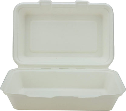 Boîte alimentaire à clapet 1 compartiment, Écologique (25 pièces 23 x 15 cm)