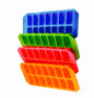 1x Silicone Apollo Soft Splash Ice Cube Tray Flexible With Various Colour