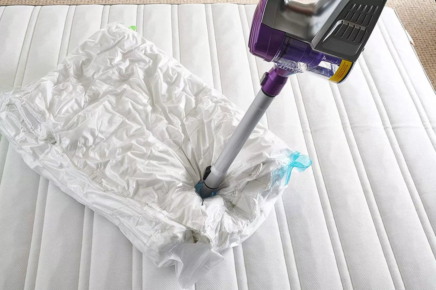 Addis  Vacuum Storage  air-Tight Seal & Store Hanging Clothes Bag Clear