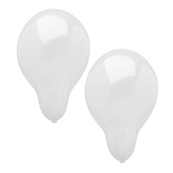 Balloons White for Helium 25cm Diameter 10 Piece OFF WHITE