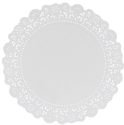 Lacette White Round Paper Lace 24 Pack Doyley Different Sizes 6.5" 8.5" 10.5" UK