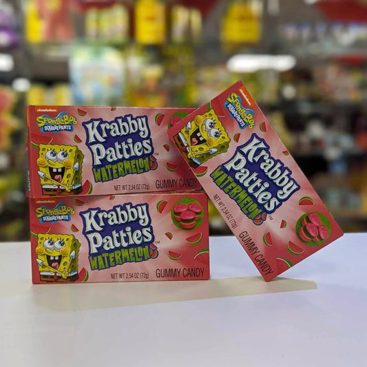 Spongebob Gummy Krabby Watermelon Patties Theatre Box 72g