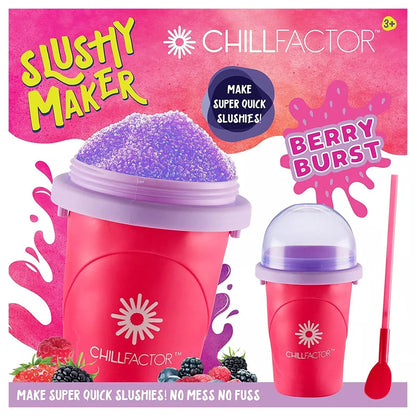 CHILLFACTOR SLUSHY MAKER - BERRY BURST PARTY REUSABLE SQUEEZE CUP SLUSHY MAKER