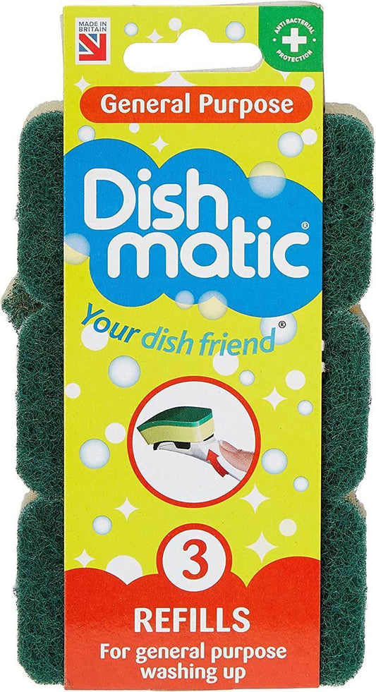 DISHMATIQUE GREEN  REPLACEMENT HEADS