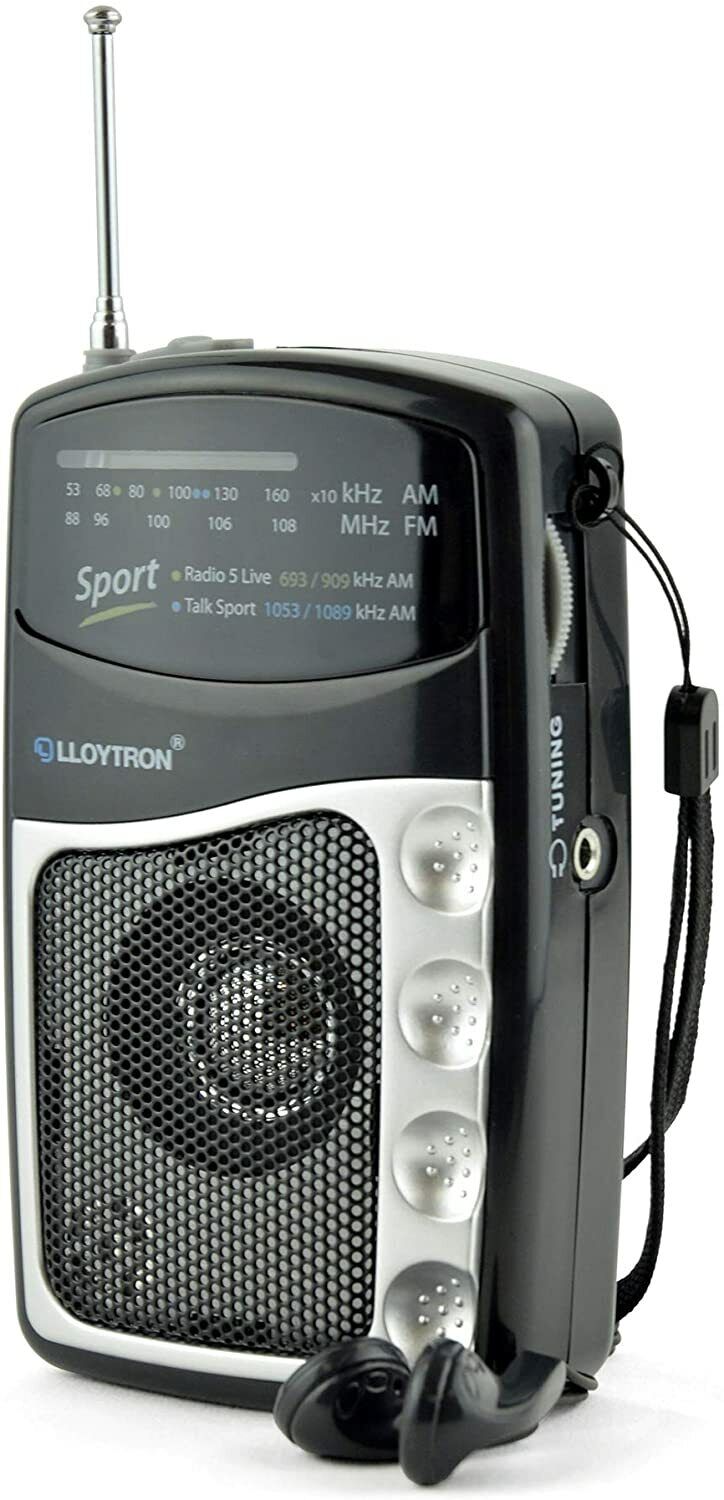 Lloytron 2 Band 'Entertainer' Personal Sports Radio with Earphones