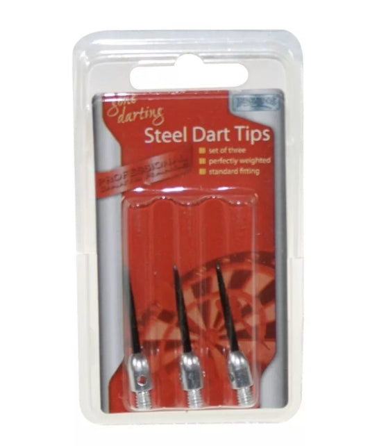 Steel Dart Tips Standard Fitting 3 Pack Multi Use