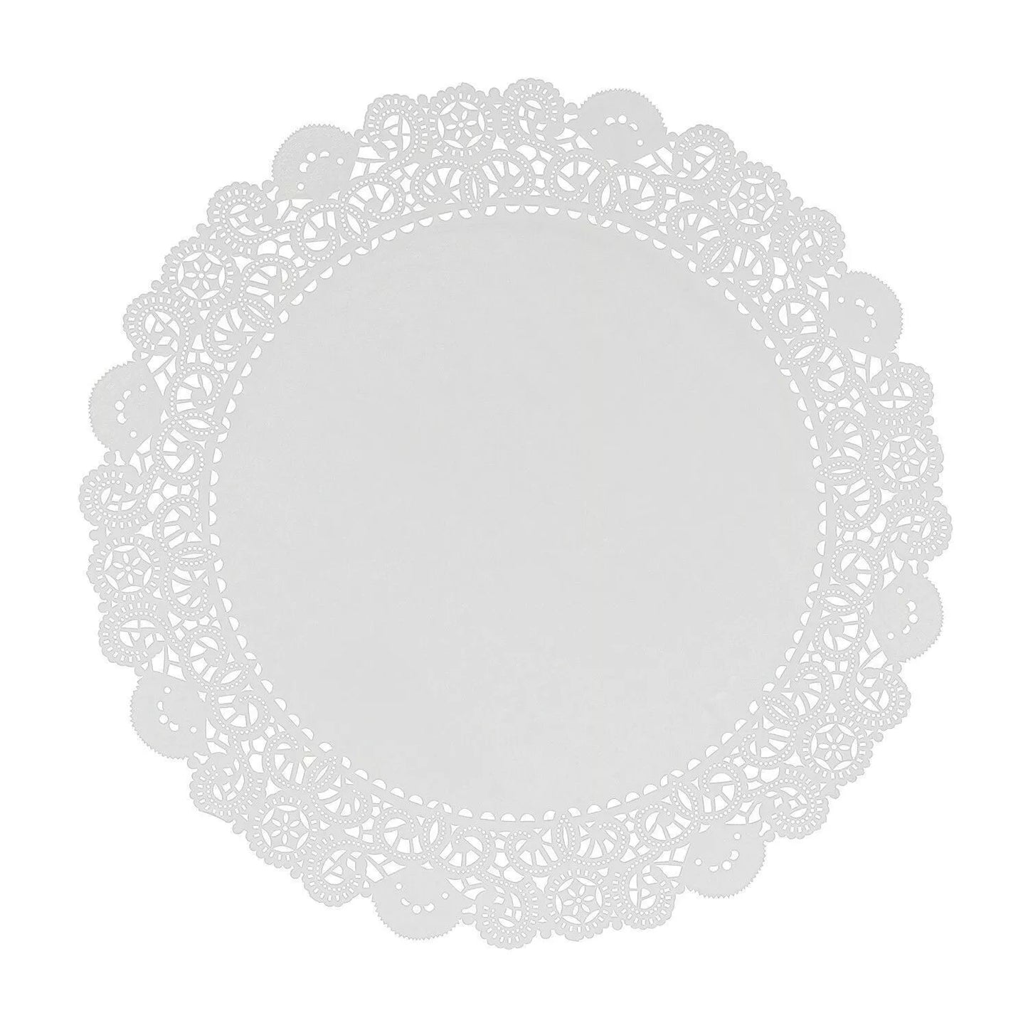 Lacette White Round Paper Lace 24 Pack Doyley Different Sizes 6.5" 8.5" 10.5" UK