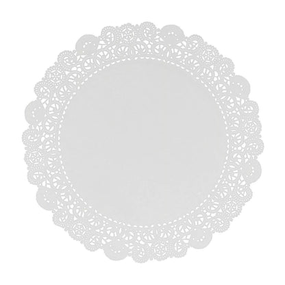 Lacette White Round Paper Lace 24 Pack Doyley Different Sizes 6.5" 8.5" 10.5" UK