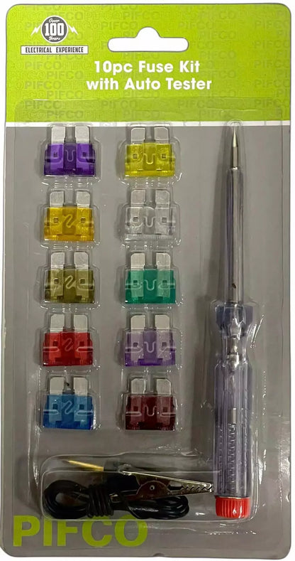 10pc Fuse Kit With Auto Tester